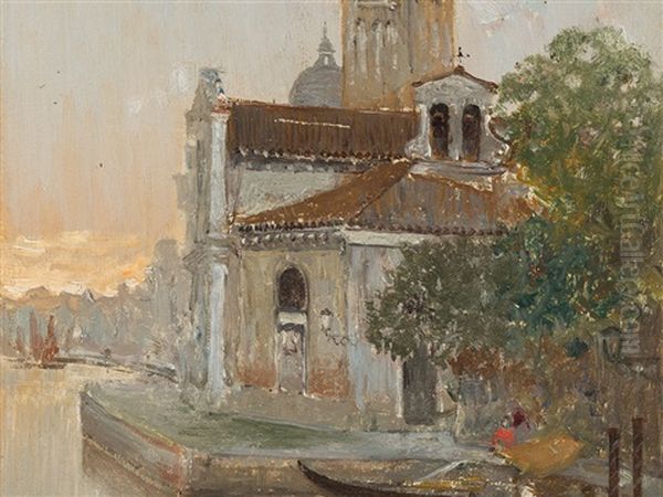 View Of Venice Oil Painting by Cesar Maria Herrer Marcher