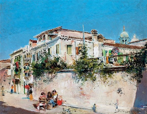 Venice Oil Painting by Cesar Maria Herrer Marcher
