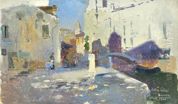 Venetian Detail Oil Painting by Cesar Maria Herrer Marcher