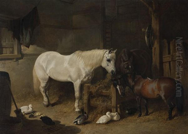 After Work Oil Painting by John Frederick Herring