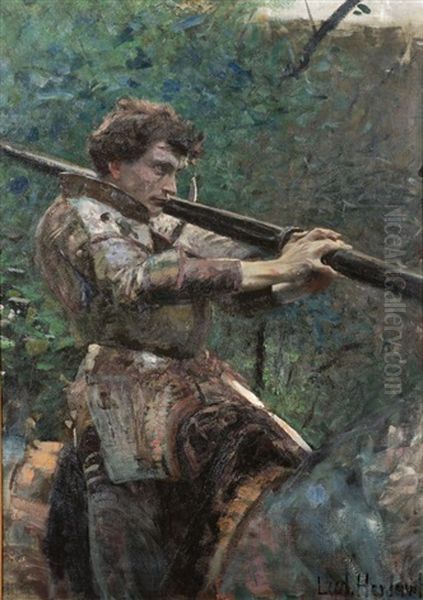 Der Heilige Georg Oil Painting by Ludwig Von Herterich