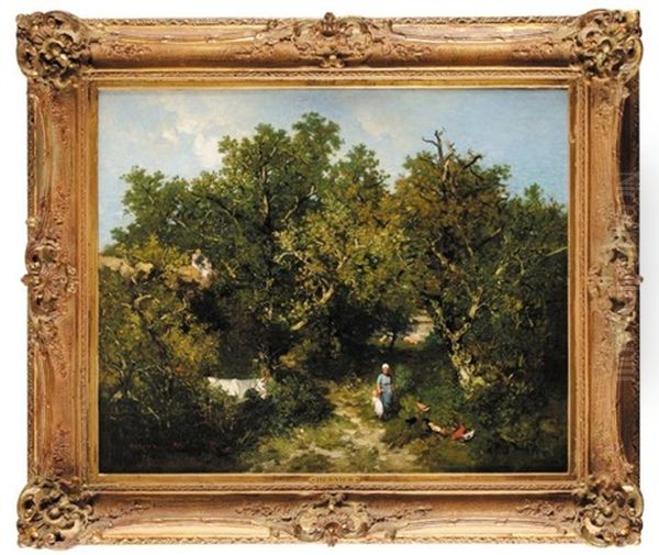 La Lecon D'histoire Naturelle Oil Painting by Louis Adolphe Hervier