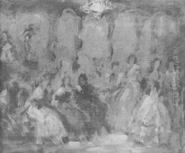 Festliche Gesellschaft Oil Painting by Rudolf Hesse