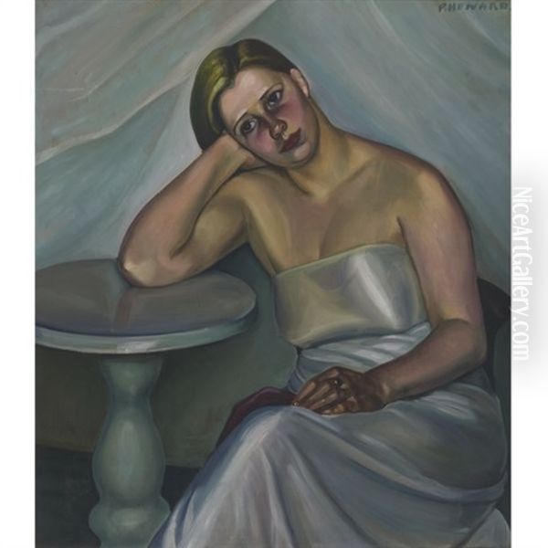 Portrait Of A Lady Oil Painting by Efa Prudence Heward