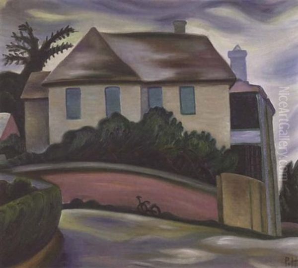 Bermuda House Oil Painting by Prudence Heward