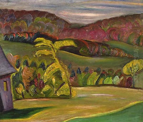 Autumn, Knowlton, P.q. Oil Painting by Prudence Heward