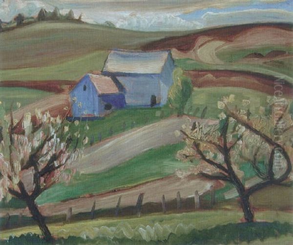 Spring, Knowlton, Quebec Oil Painting by Prudence Heward