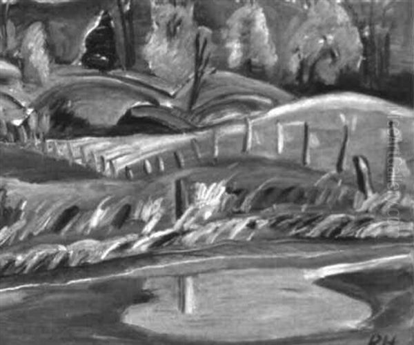 Near Cowansville Oil Painting by Prudence Heward