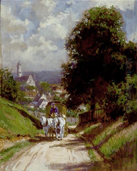 Postkutsche Oil Painting by Paul Hey