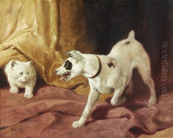 Hide And Seek Oil Painting by Arthur Heyer