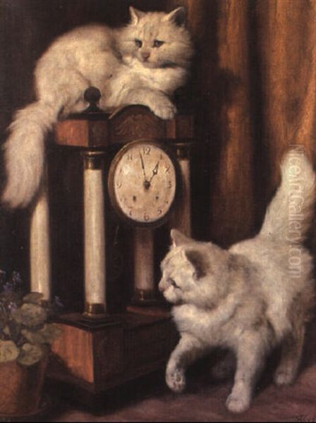 Lunchtime Oil Painting by Arthur Heyer