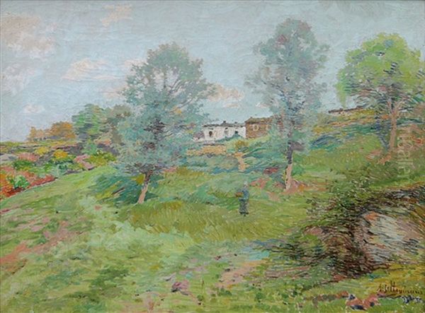 Zomers Ardens Landschap Oil Painting by Adriaan Josef Heymans