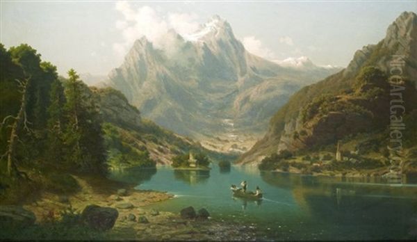 See In Den Alpen Oil Painting by Heinrich Eduard Heyn