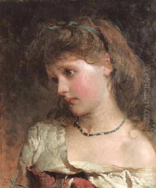 The Young Beauty Oil Painting by George Elgar Hicks