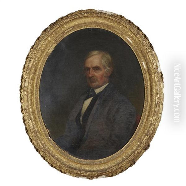 Pair Of Portraits: Abolitionist And Women's Rights Activist Lucretia Mott Oil Painting by Thomas Hicks