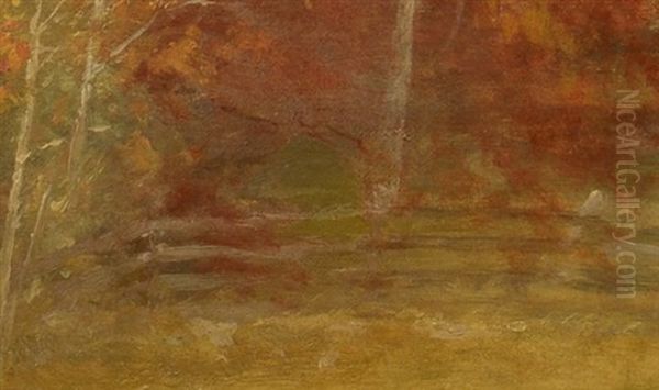 Autumn Landscape Oil Painting by Thomas Hicks