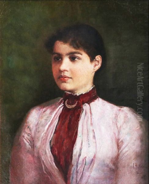 Portrait Of Nelly Boustead Oil Painting by Felix Resurreccion Hidalgo Y Padilla
