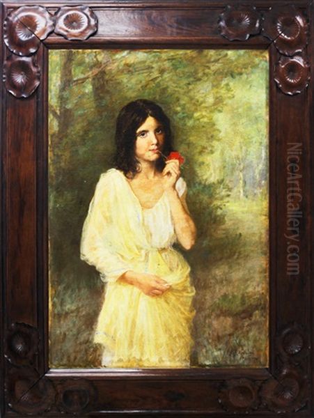 La Inocencia Oil Painting by Felix Resurreccion Hidalgo Y Padilla