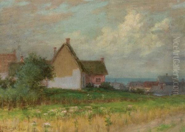 Paisaje Campestre Oil Painting by Felix Resurreccion Hidalgo Y Padilla