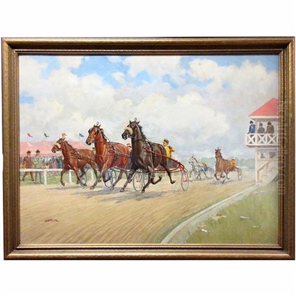 Hearts In Harness Oil Painting by Arthur H. Hider