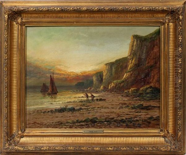 Sussex Coast Oil Painting by Frank Hider