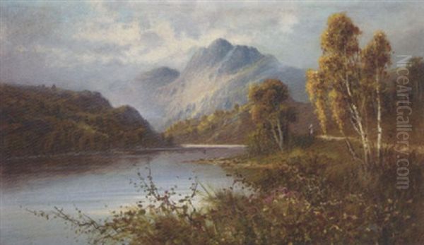 Autumn In The Highlands Oil Painting by Frank Hider
