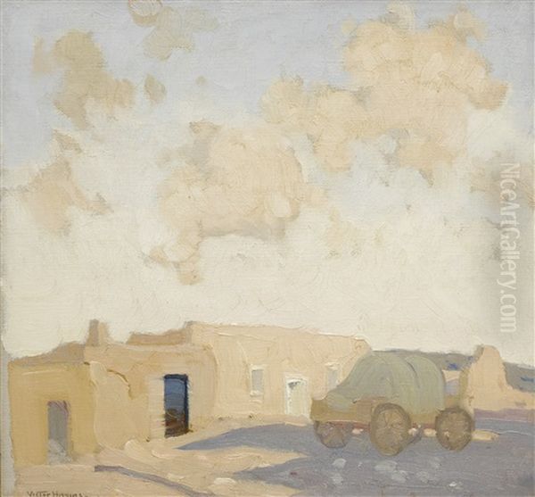 Adobe And Wagon Oil Painting by Victor, William Higgins