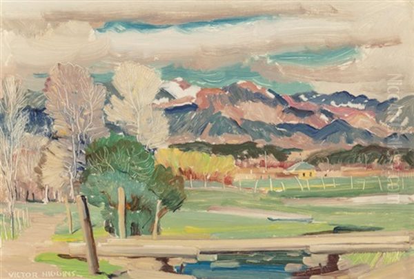 Lower Hondo, Spring Oil Painting by Victor, William Higgins