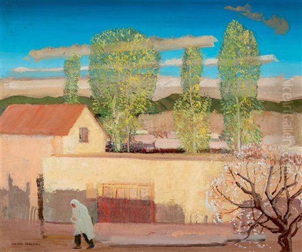 The Red Door Oil Painting by Victor, William Higgins