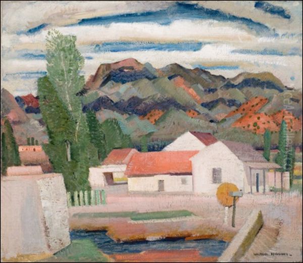Mountain Village Oil Painting by Victor, William Higgins