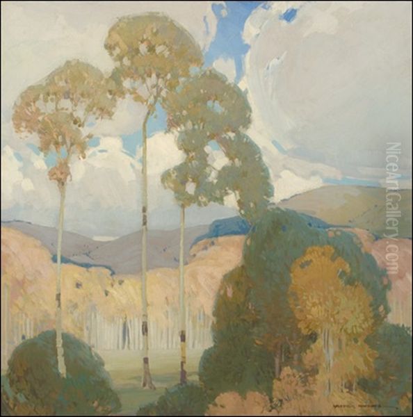 Aspens Oil Painting by Victor, William Higgins