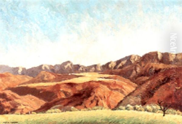 Southwestern Landscape Oil Painting by Victor, William Higgins