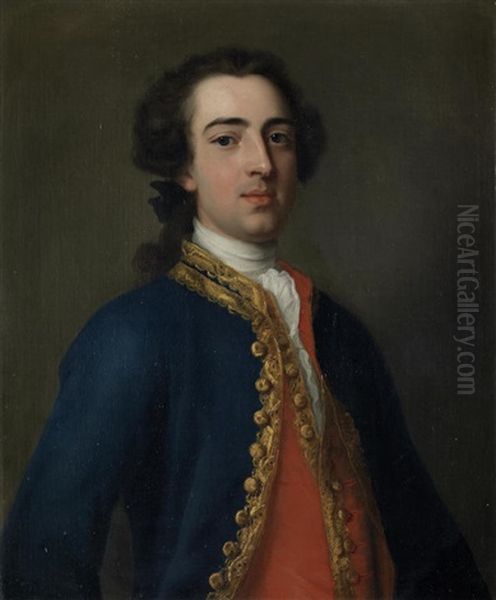 Portrait Of A Gentleman, Half-length Oil Painting by Joseph Highmore