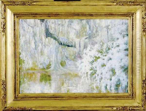 Drowsy Opulence, Magnolia On Ashley Oil Painting by George Howard Hilder