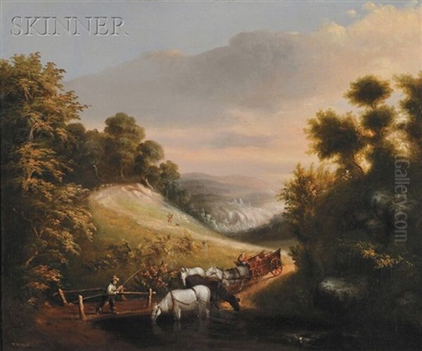 The End Of A Day's Journey Oil Painting by Thomas Hill