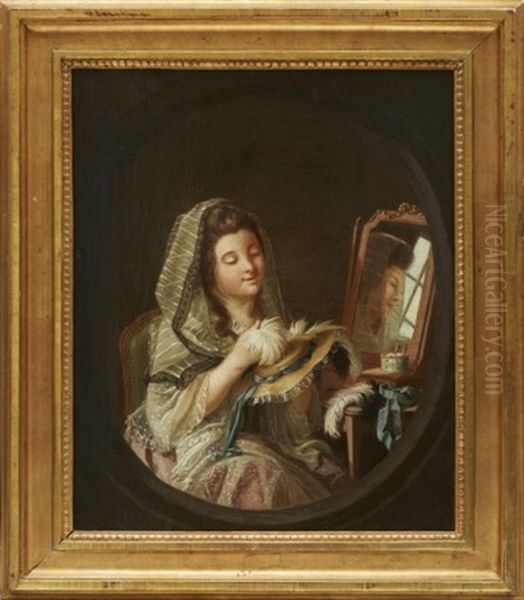 Portratt Av Ulrica Hillestrom, Konstnarens Dotter Oil Painting by Pehr Hillestroem