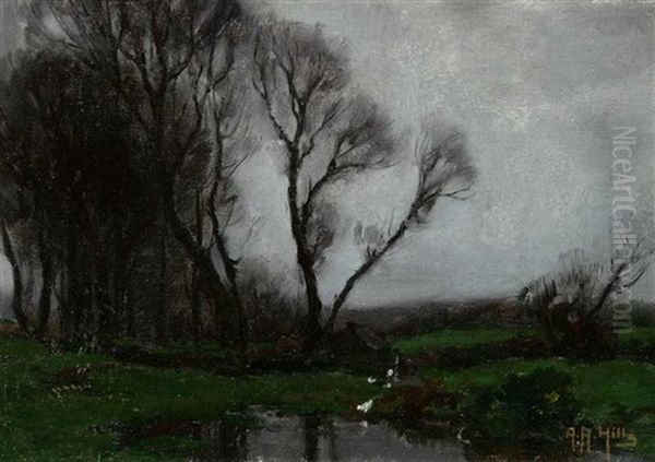 Landscape Oil Painting by Anna Althea Hills