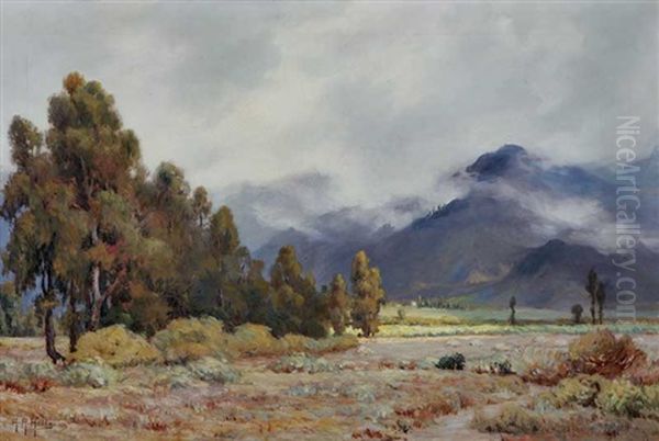 Landscape - Sierra Madre Vineyard, Sierra Madre, Ca Oil Painting by Anna Althea Hills