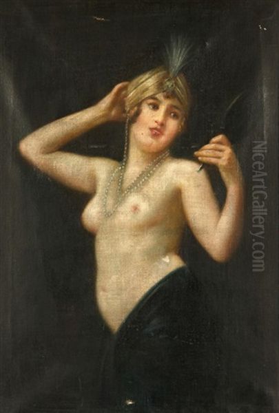 Orientalische Tanzerin Oil Painting by Theodor Hilser