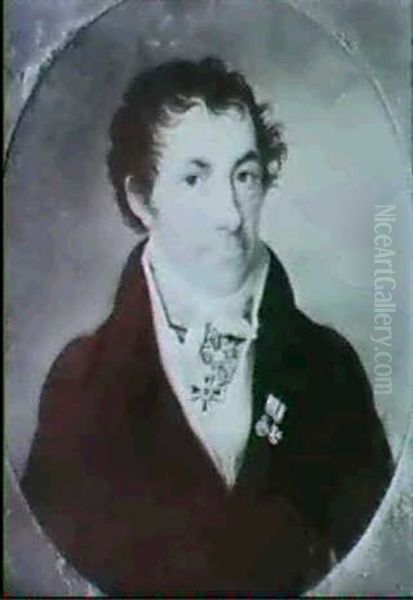 Bildnis Des Kgl. Bayerischen Staatsrates Nicolaus Thaddaus  Von Goenner Oil Painting by Johann Baptist Hirschmann