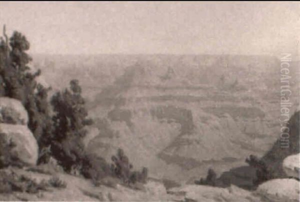 Grand Canyon Of The Colorado Oil Painting by Charles Jacob Hittell