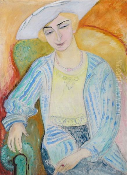 A Summer Day, Lofoten Oil Painting by Sigrid Hjerten