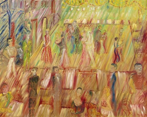 Dansbanan I Salso Maggiore Oil Painting by Sigrid Hjerten