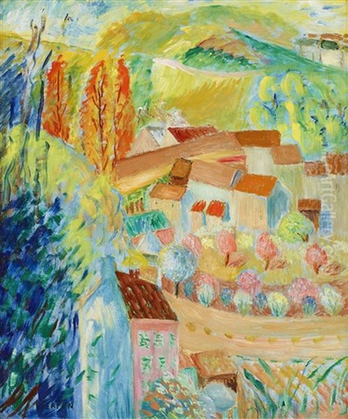 Blommande Frukttrad, Frankrike Oil Painting by Sigrid Hjerten
