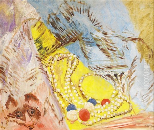 Boan Och Halsbandet Oil Painting by Sigrid Hjerten