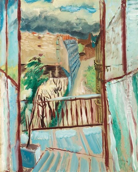 View At Rue Joseph Barras Oil Painting by Sigrid Hjerten