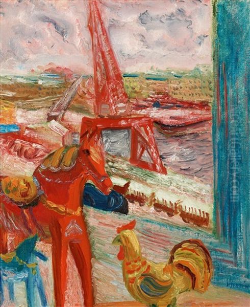 Utsikt Mot Stadsgarden Och Gamla Stan Oil Painting by Sigrid Hjerten