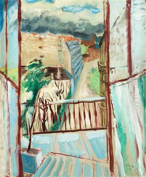 Utsikt Over Rue Joseph-bara Oil Painting by Sigrid Hjerten