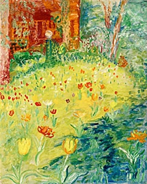 Blommande Tulpaner Oil Painting by Sigrid Hjerten