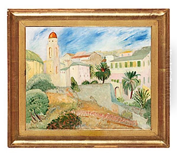 Cervo, Ligurien Oil Painting by Sigrid Hjerten